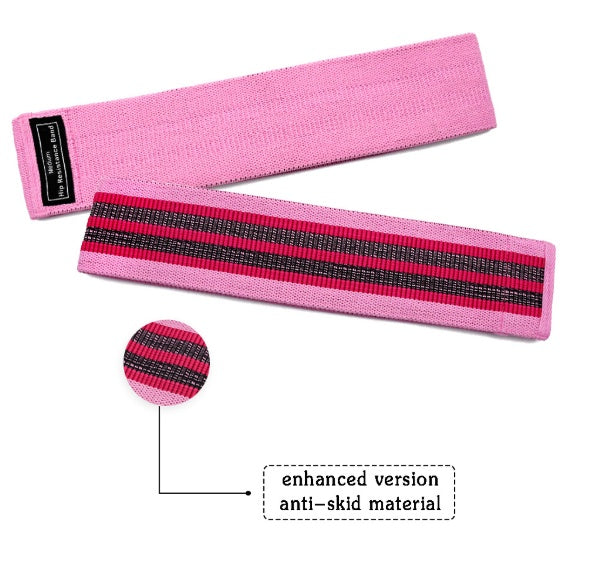 Tone & Strengthen Anywhere – Fabric Resistance Band Set