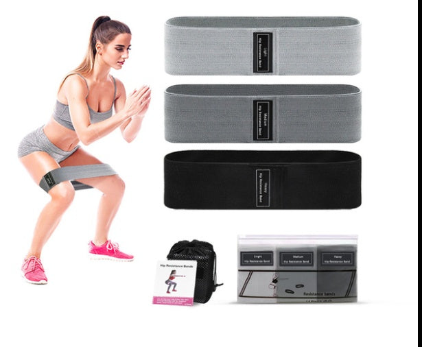Tone & Strengthen Anywhere – Fabric Resistance Band Set